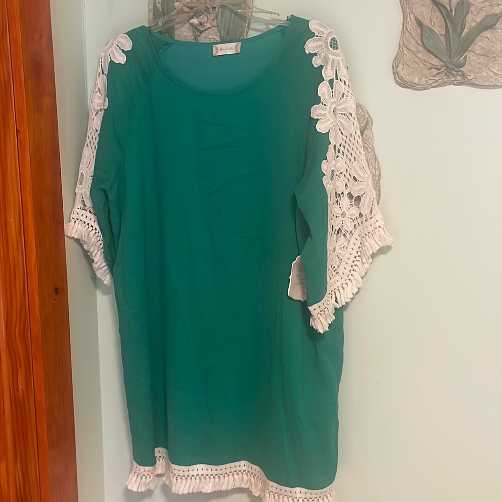 Cutest green boho tunic/dress